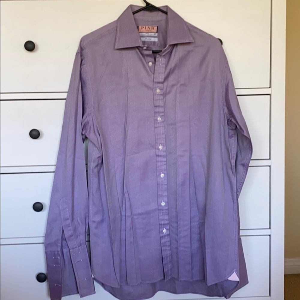 Purple Thomas Pink prestige button down shirt